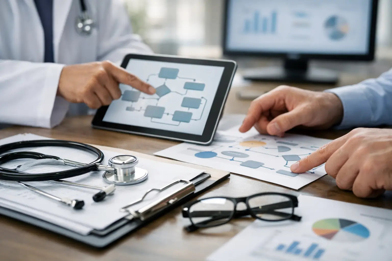 Medical Billing Revenue Cycle Management Flow Chart showing steps from scheduling through final payment